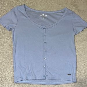Blue Hollister baby tee